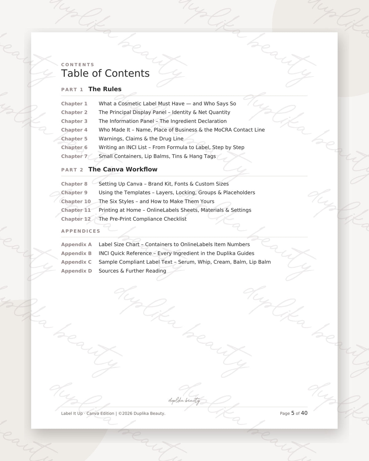 Label it Up - Canva Edition