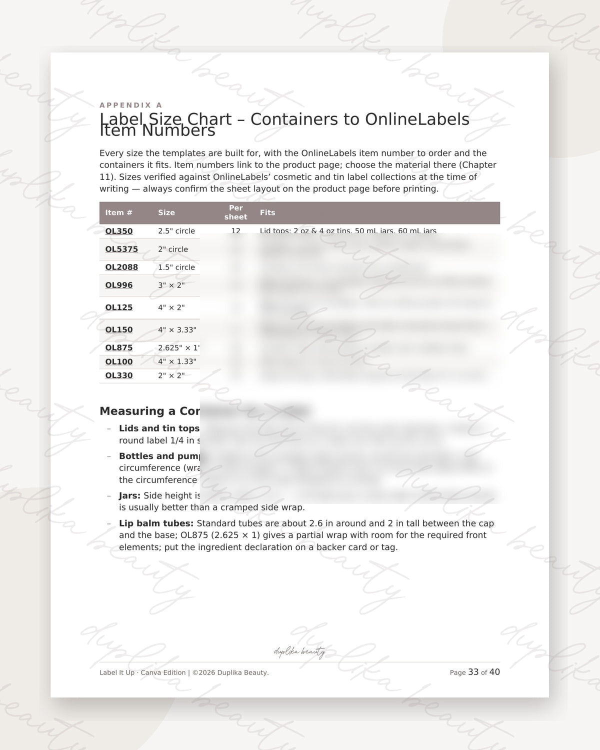 Label it Up - Canva Edition