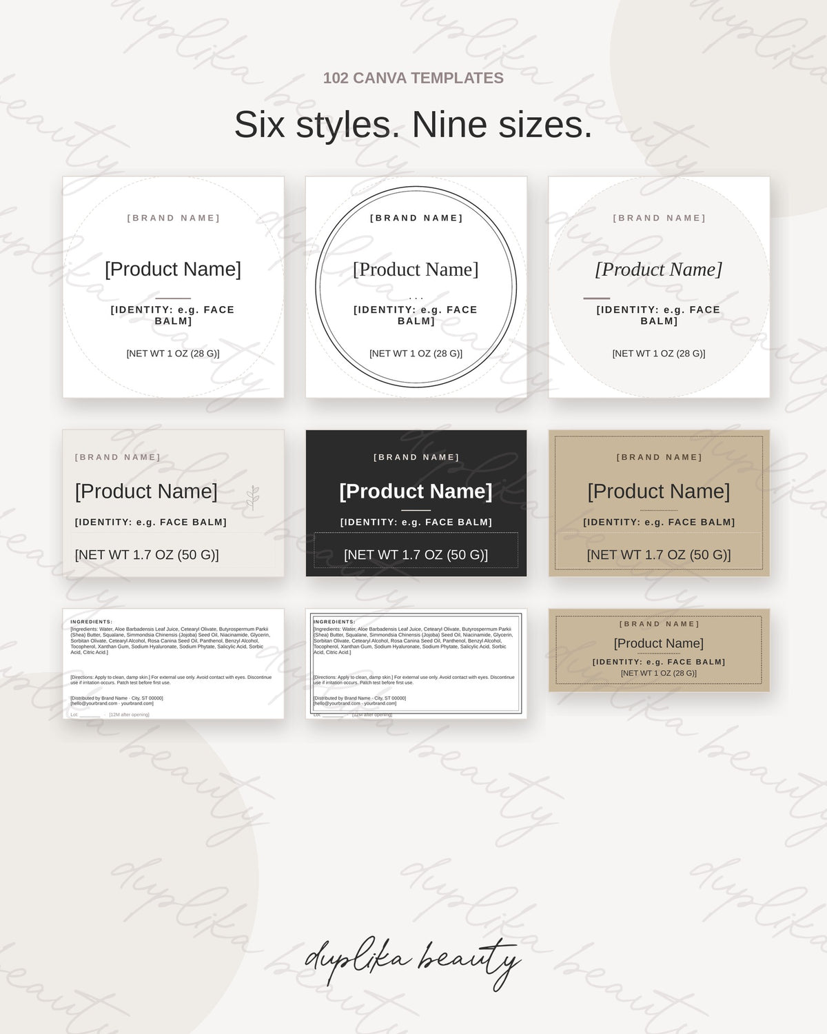Label it Up - Canva Edition