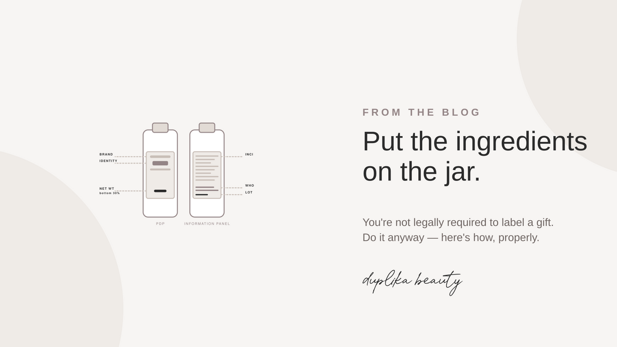 How to Label Something You Made for Someone Else
