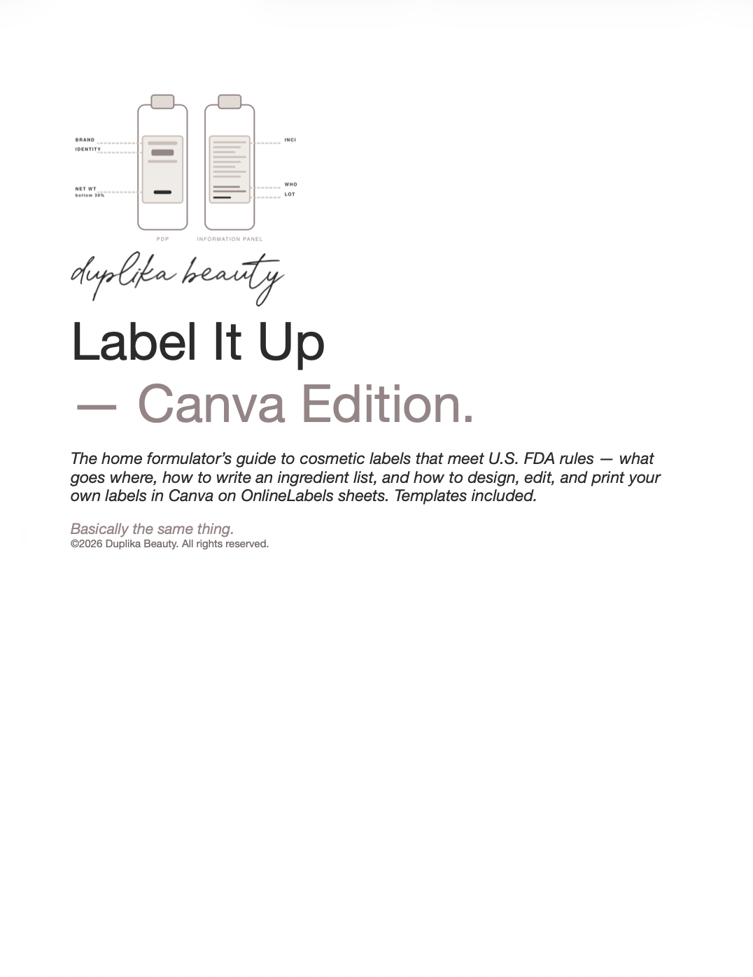 Label it Up - Canva Edition